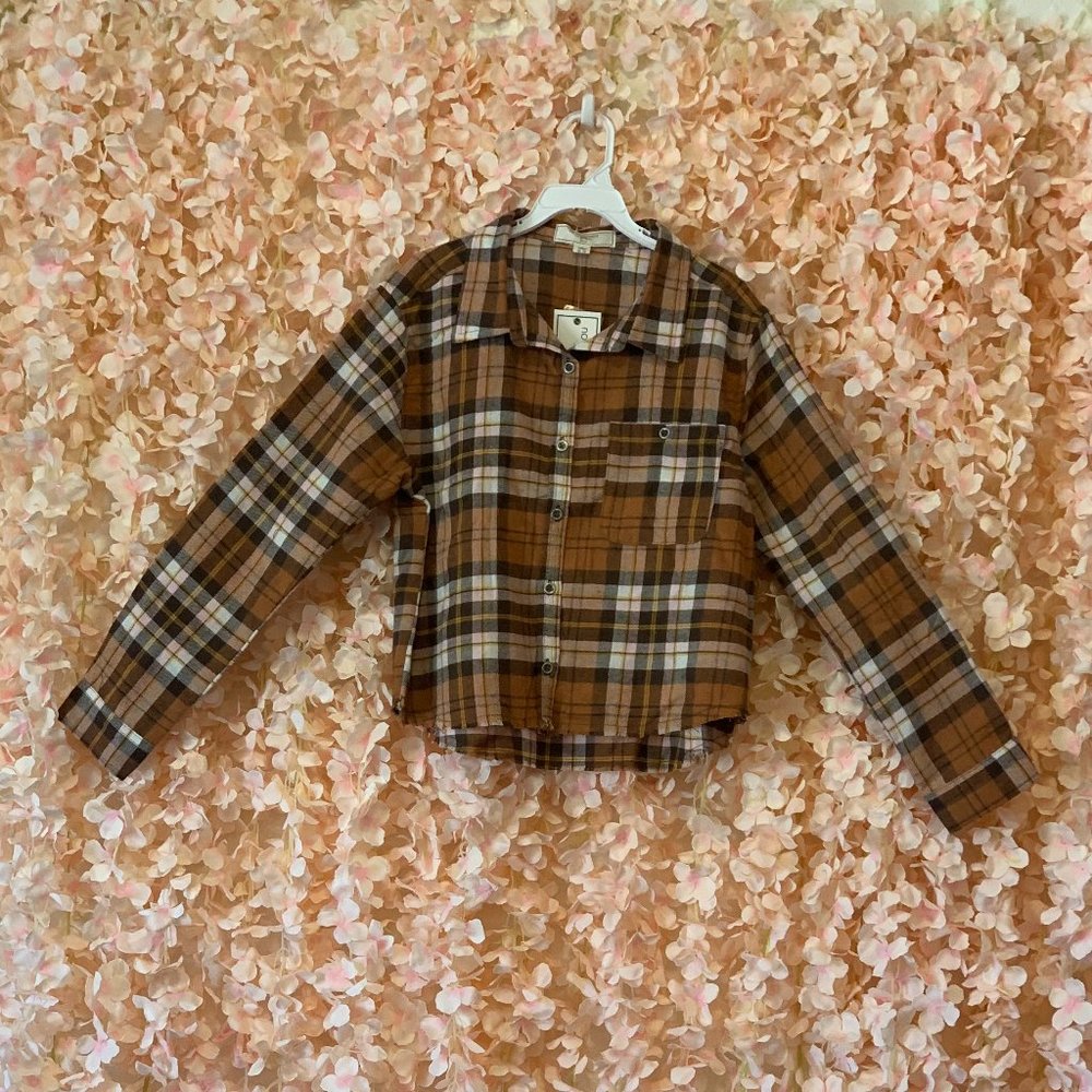 Girls Children Kids Flannel Shirt